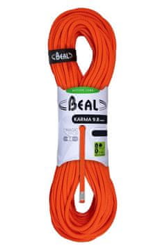 slomart BEAL Rope feed uže za penjanje 9,8mm 80m, narančasto