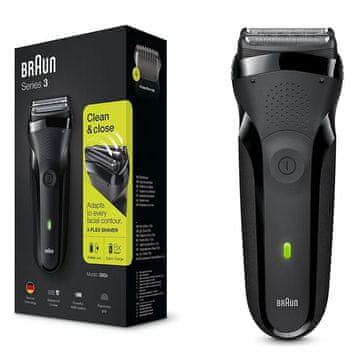 BRA Braun Series 3 300s Brijač, crna/crvena