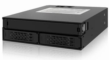 slomart Icy Dock MB994IPO-3SB panel za pogone 2x 2,5" SSD/HDD, crni