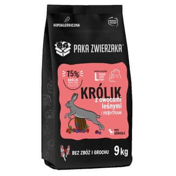 Paka Zwierzaka PAKA ZWIERZAKA Suha hrana za pse, zec i šumsko voće L, 9 kg