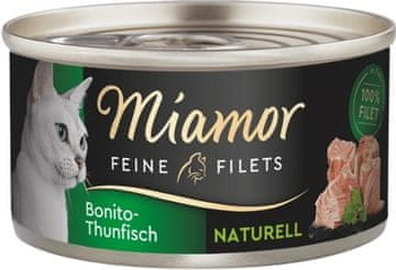 Miamor MIAMOR Feine Filets Naturell Tuna - mokra hrana za mačke, 80g