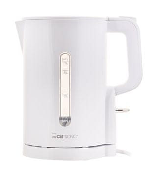 Clatronic Clatronic WK 3835 električni kuhalo za vodu, 1.7 L, 2200 W, Bijela