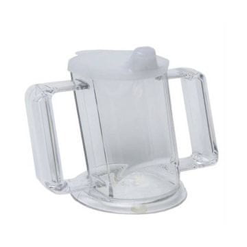 FOR SU2 Prozirna šalica za osobe s invaliditetom, 2 kopče, 250 ml