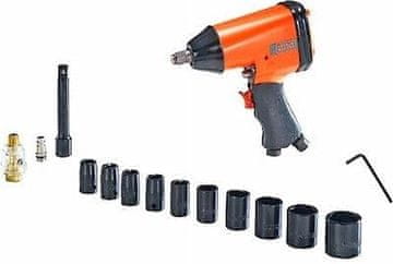 B&D udarni ključ 1/2" + 10-dijelni set nasadnih ključeva