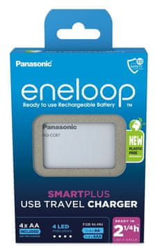 slomart Panasonic Eneloop Smartplus BQ-CC87 USB punjač + 4x AA baterije