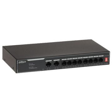 Switch Dahua SF1010LP mrežni prekidač, 8x PoE + 2x Uplink
