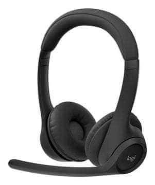 slomart Logitech Zone 305 bežične slušalice na glavu, Bluetooth, crne
