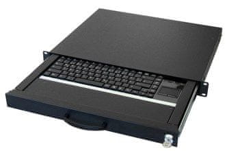 slomart aixcase AIX-19K1UKUSTP-B tipkovnica USB QWERTY US English, 2m kabel, crna
