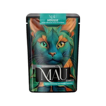 dnt MAU Mousse Mokra hrana za mačke Srnetina s mrkvom i korijanderom - 85g