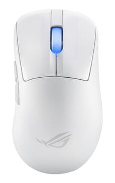 slomart ASUS ROG Keris II Ace Gaming miš, bežični, RF + Bluetooth + USB-A, 42000 DPI, bijela