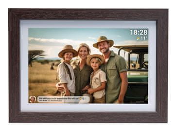 Denver Denver PFF-1042DWMK2 digitalni foto okvir Drvo 25.6 cm (10.1") Touchscreen Wi-Fi
