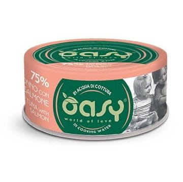 Oasy OASY More Love Tuna sa lososom - mokra hrana za mačke - 70g