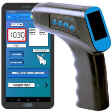 slomart PDT GL-PRO-SMART-FAZ mjerač debljine laka, 1250 µm