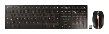 slomart CHERRY DW 9100 SLIM bežična tipkovnica i miš QWERTZ njemački crna