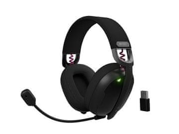 slomart Fury Fukiya F6 bežične slušalice s mikrofonom, crna