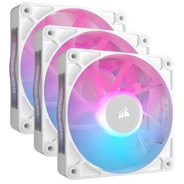Corsair Corsair iCUE LINK RX120 RGB ventilator kućišta 12 cm bijeli komplet 3 komada