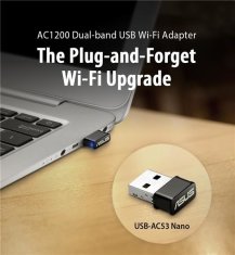 ASUS ASUS USB-AC53 Nano WLAN mrežna kartica, 867 Mbit/s