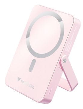 Verbatim Verbatim Charge 'n' Go Magnetic Wireless Power Bank 10000 mAh, roza