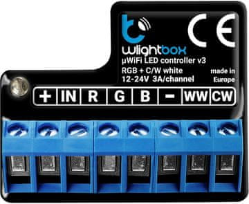 Blebox BLEBOX wLightBox v3 WiFi I/O Modul - 1x Ulaz, 1x RGBW/CCT LED Izlaz