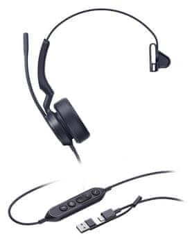 YEALINK Yealink UH44 Mono Teams USB slušalice, crna