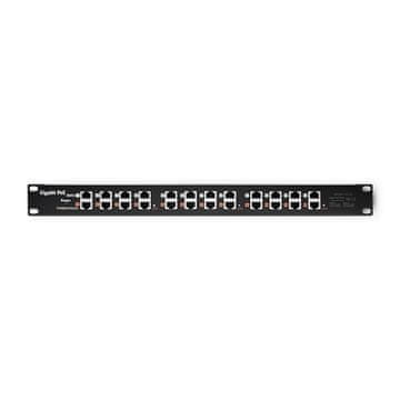 Qoltec Qoltec 54478 Patch panel RACK 12 portova PoE, crni