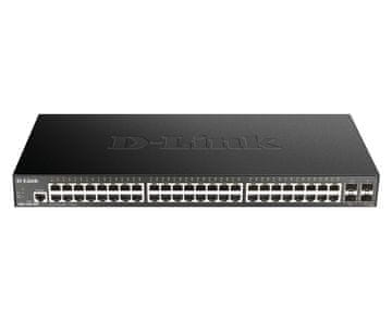 D-LINK D-Link DGS-1250-52X mrežni prekidač, crni