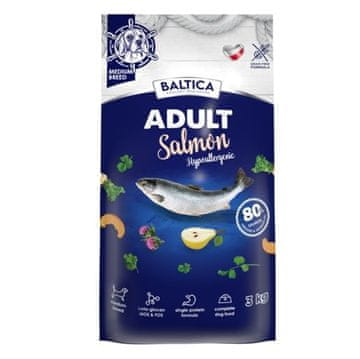 EXCELLENT BALTICA Excellent Hypoallergenic Adult Salmon za medium pasmine - suha hrana za pse - 3kg