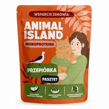 Animal ANIMAL ISLAND Monoproteinska mokra hrana za mačke - Prepelica - 100g