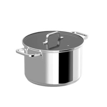 BergHOFF BergHOFF 1315080 lonac za juhu 6.6 L, nehrđajući čelik, stakleni poklopac