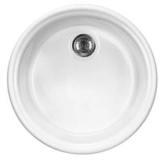 Ceramic DTA jednodijelni keramički kuhinjski sudoper, bijeli