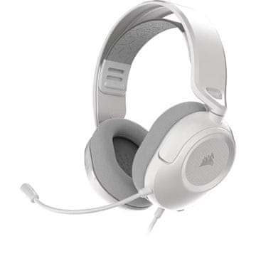 Corsair Corsair HS35 v3 Gaming slušalice, naglavne, bijele