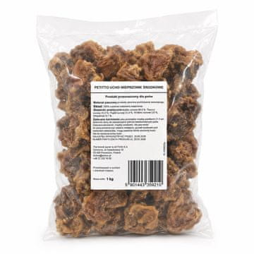 PTI PETITTO SREDNJE SVINJSKO UHO MONO ZA PSE - 1kg