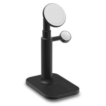 Mophie mophie 3-u-1 postolje s MagSafe, crno, bežično punjenje