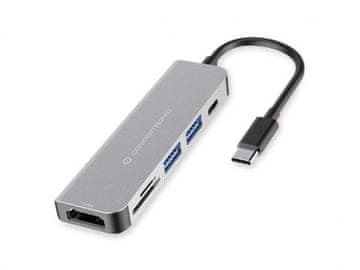 Conceptronic Conceptronic DONN02G USB-C Docking Station, Aluminium
