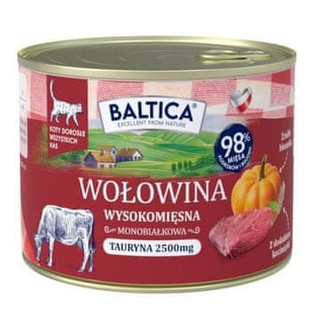 slomart BALTICA Smaki regionów, mokra hrana za mačke, govedina s jetrom, 185g