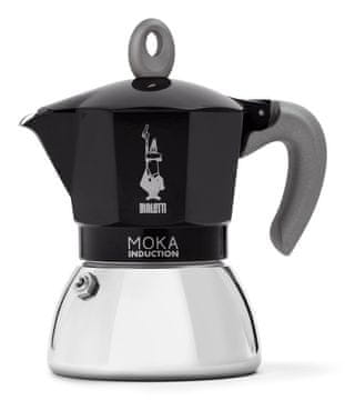 Bialetti Bialetti Moka Induction Moka pot, 4 šalice, Crna