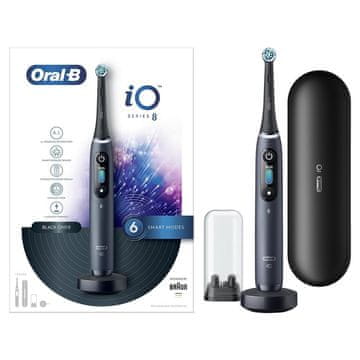 BRA Oral-B električna zubna četkica iO Series 8N, punjiva, 6 načina rada, crna
