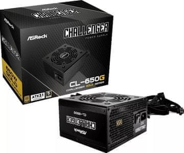 Asr ASRock Challenger Gold 650W napajanje, 650W, crno