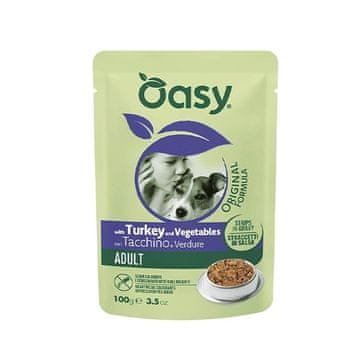 Oasy OASY Strips in Gravy Adult s puretinom i povrćem - mokra hrana za pse - 100g