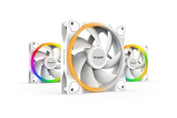 BE be quiet! Light Wings ARGB PWM ventilator, komplet 3 komada - 120mm, bijela