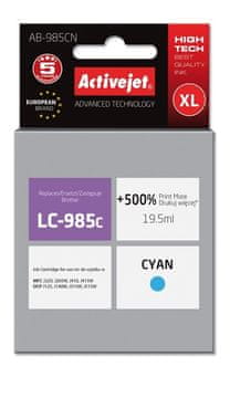 ActiveJet Zamjenska tinta Activejet AB-985CN za Brother LC985C, cijan, 19.5ml, XL