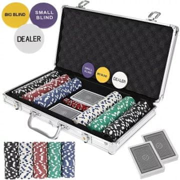 Northix Poker - set od 300 žetona u kutiji HQ 23528