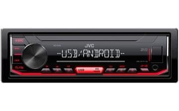 JVC JVC KD-X162 auto radio prijemnik, crveno osvjetljenje