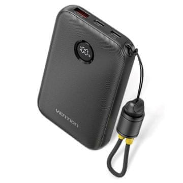 Vention Vention Powerbank 10000mAh, 2x USB-C, 1x USB-A 22.5W, crni