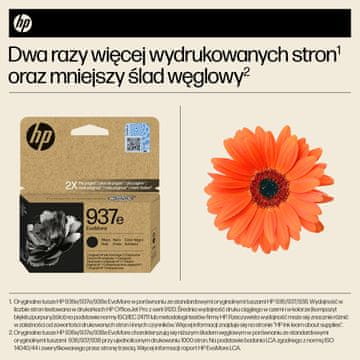 HP 937e EvoMore crna original tinta XL