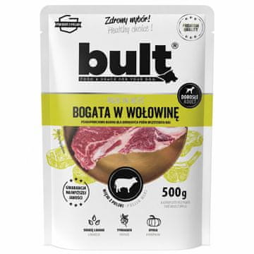 BULT BULT Hrana bogata govedinom za pse, mokra hrana, 500g