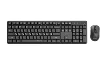 GEM GEMBDA KBS-WMS-01-CYRL Silent key Pro Business bežični set tipkovnica + miš, crni, RU