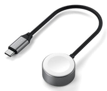 Satechi Satechi ST-QCAWM Bežični punjač za pametni sat, bijelo-sivi, USB