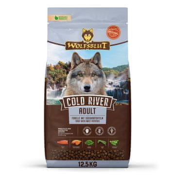 slomart WOLFSBLUT Cold River Trout hrana za pse 12,5 kg, bez žitarica