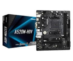 Asr ASRock A520M-HDV matična ploča, Socket AM4, Micro ATX